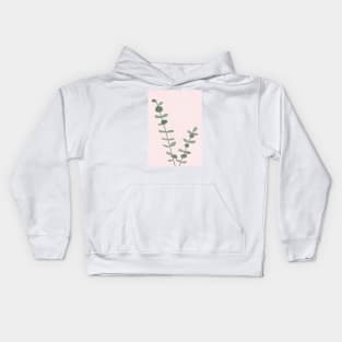 Modern Eucalyptus Art Print Kids Hoodie